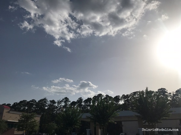 Space coast, square cube in sky, the Vulcan