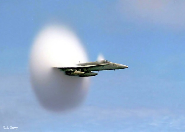 U.S. Navy, breaking sound barrier, military jet